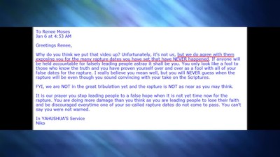 Evidence Renee Moses has a legion of demons!