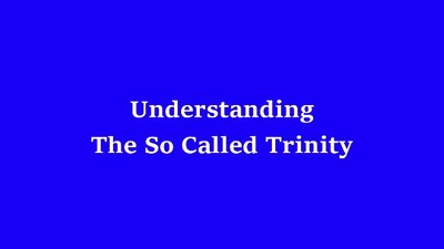 Understanding the so called trinity