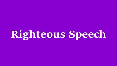 Righteous Speech
