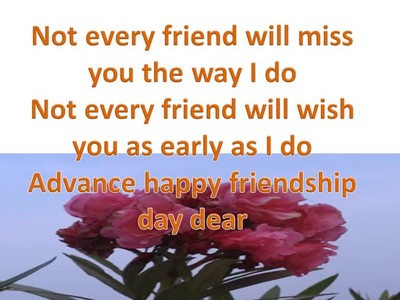 Happy Friendship Day in Advance 2021 Wishes