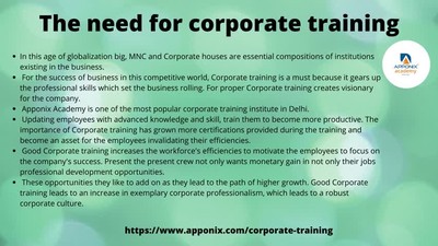 Corporate Training providers in Delhi