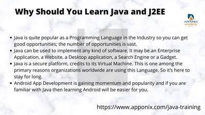 Java J2EE Training Course by Apponix Academy