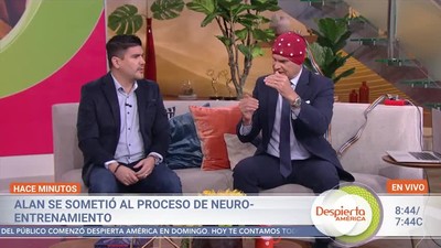Alan Tacher se somete en vivo a una sesión de neurofeedback para 'entrenar' su cerebro