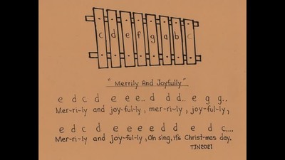 "Merrily and Joyfully" same melody as " Mary Had A Little Lamb"