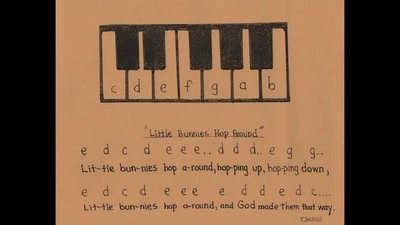 "Little Bunnies Hop Around" Same melody as "Mary Had A Little Lamb"