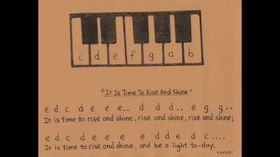 " It Is Time To Rise And Shine " same melody as " Mary Had A Little Lamb"