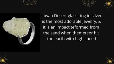 Libyan Desert Glass Jewelry |Gemstone Jewelry