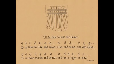 It Is Time To Rise And Shine    same melody    as   Mary Had A Little Lamb
