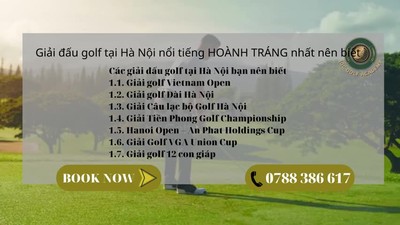 Giai dau golf tai Han Noi noi tieng HOANH TRANG NHAT nen biet