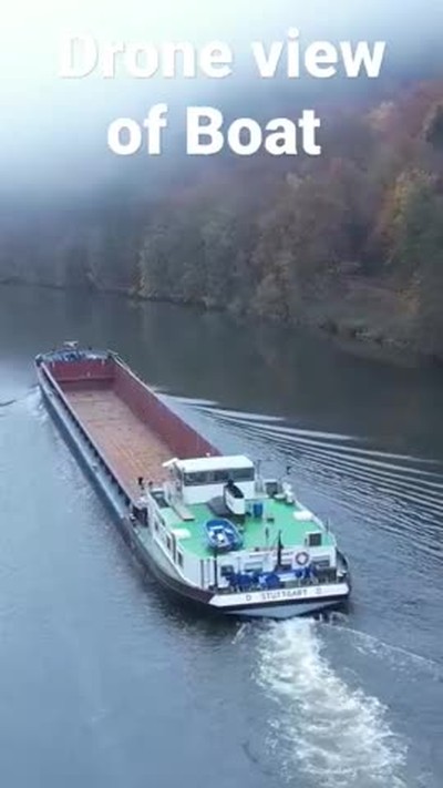 Drone view of Boat