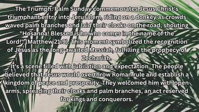 Brighter Day Baptist Church Palm Sunday Service