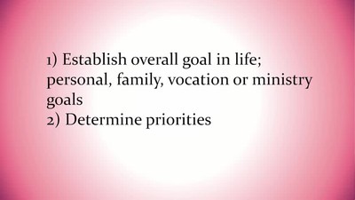 The Godly Woman 11: Priorities, Goals, and Use of Time by Sherry Jordan