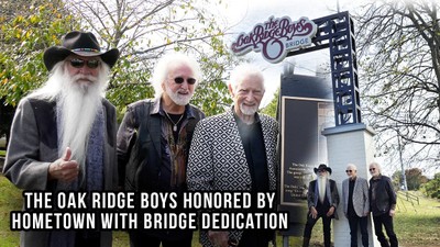 The Oak Ridge Boys honored by Hendersonville,TN with Bridge Dedication Ceremony