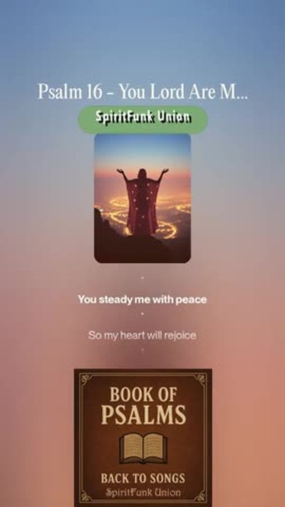 Book of Psalms Back to Songs: Psalm 16 - You Lord Are My Choice