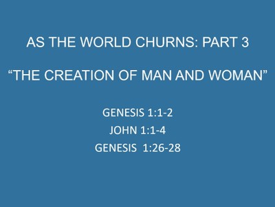God Creates Man and Woman