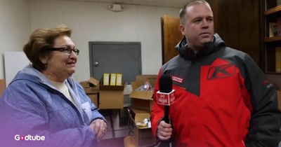 Woman Running Food Pantry For School Children Surprised With Gifts