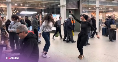 Two Young Women Dance Around To Classic Tune From 'Marry Poppins'