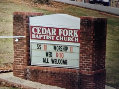 Cedar Fork Baptist Church Evening Service 9-27-26