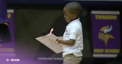 4-Year-Old High School Basketball Coach Goes Viral