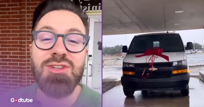Singer Danny Gokey And Team Surprise Charitable Organization With New Van