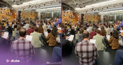 Strangers' Choral Performance of Elvis Presley Hit 'Can't Help Falling In Love' Melts Hearts