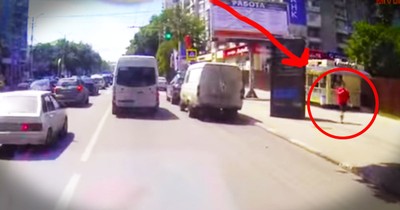 Dashboard Camera Catches A Miracle As It Happens