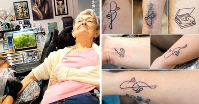 Granny Goes Viral When She Decides To Get First Tattoo At 82 Years Old