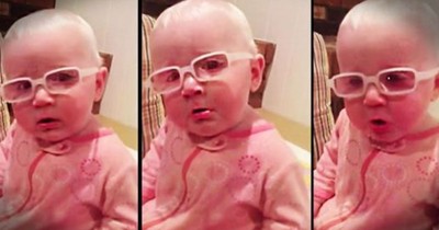 This Mother Sings 'Amazing Grace' To Her Baby Who Can Finally See