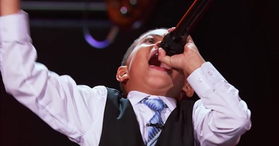 Tiny Worship Leader Takes Crowd To Church With Gospel Performance