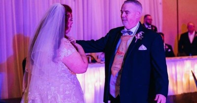 Bride Bursts into Tears When Dad Wears Art Craft For Father's Day She Made at Age 5 to Wedding