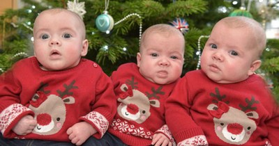 Couple Battles Infertility For Years And Then Christmas Brings Them Triplets