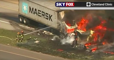 Divine Intervention Puts Heroic Firefighter in the Path of Fiery Crash