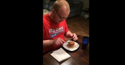 Wife Surprises Her Husband With A Cupcake That Had A Special Surprise In It