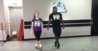 NFL Football Player Alex Collins Talks Irish Dancing