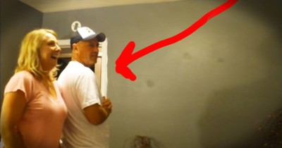 Couple Learn They Are Going To Be Grandparents And Grandpa Jumps For Joy