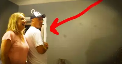 Couple Learn They Are Going To Be Grandparents And Grandpa Jumps For Joy