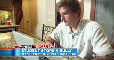 Teenager Stops Bully From Beating Up Blind Student