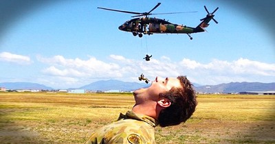Soldiers Having Some Fun During Their Downtime