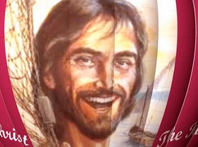 Hot Air Balloon Made With An Enormous Face Of Jesus Smiling