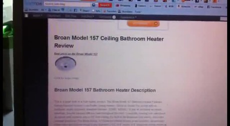 bathroom ceiling heater