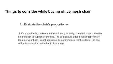MESS OFFICE CHAIR