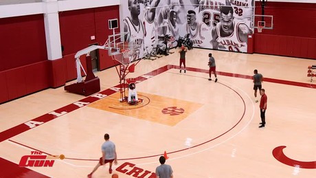 Alabama Basketball Shooting Drill - One More - Penetrate & Kick Shooting Series (On The Gun)