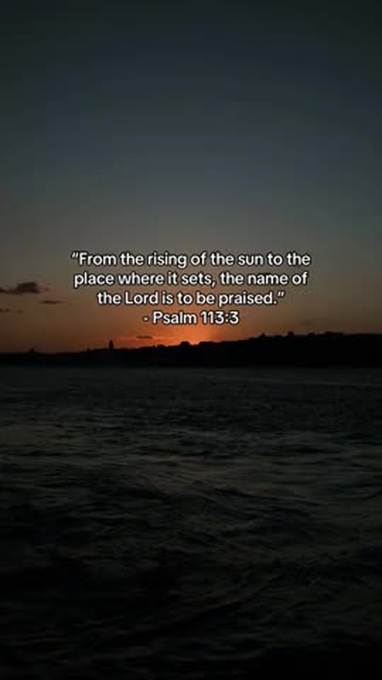 The name of the Lord is to be praised.
