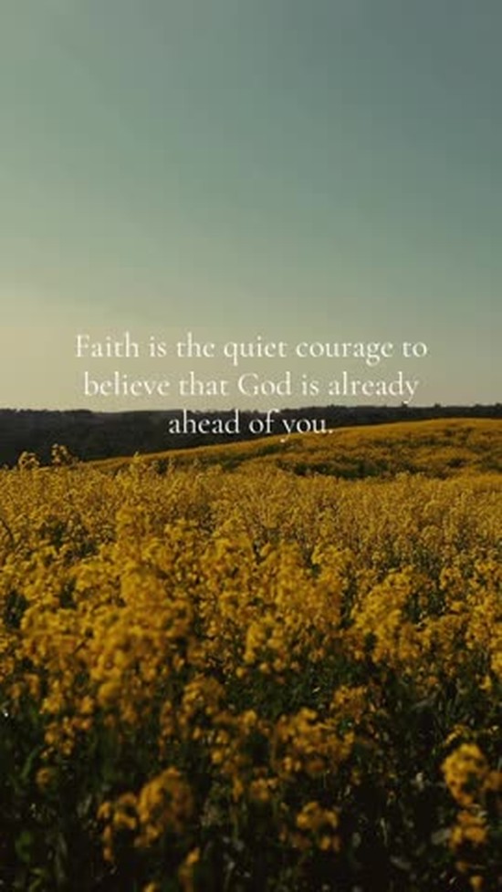 God is already ahead of you.