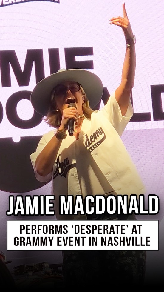 Jamie MacDonald Performs 'Desperate' During GRAMMY Block Party in Nashville (5.12.26)
