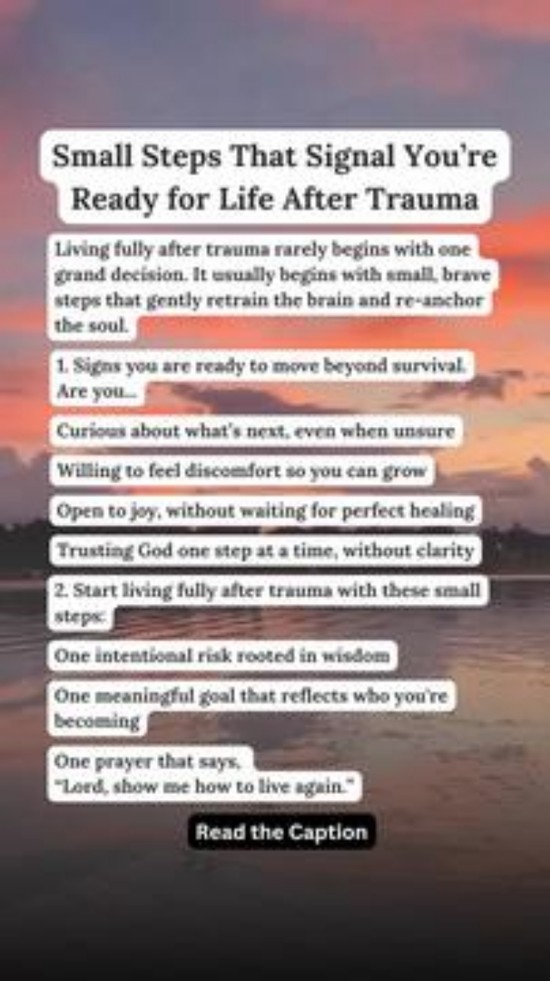 Small Steps That Signal You’re Ready for Life After Trauma