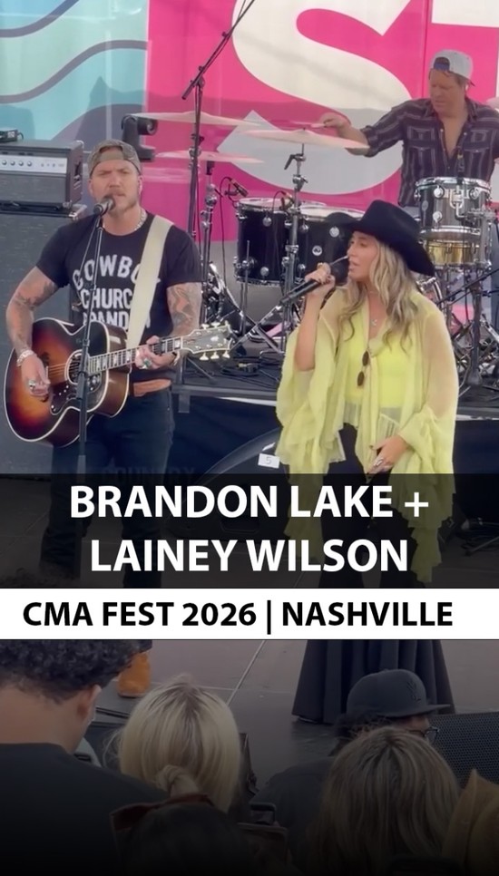 Brandon Lake Brings Out Lainey Wilson During CMA Fest Performance in Nashville