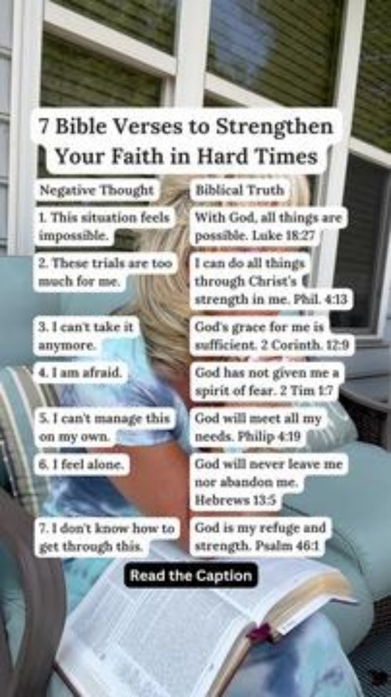 7 Bible Verses to Strengthen Your Faith in Hard Times