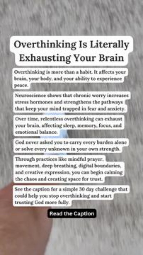 Overthinking Is Literally Exhausting Your Brain