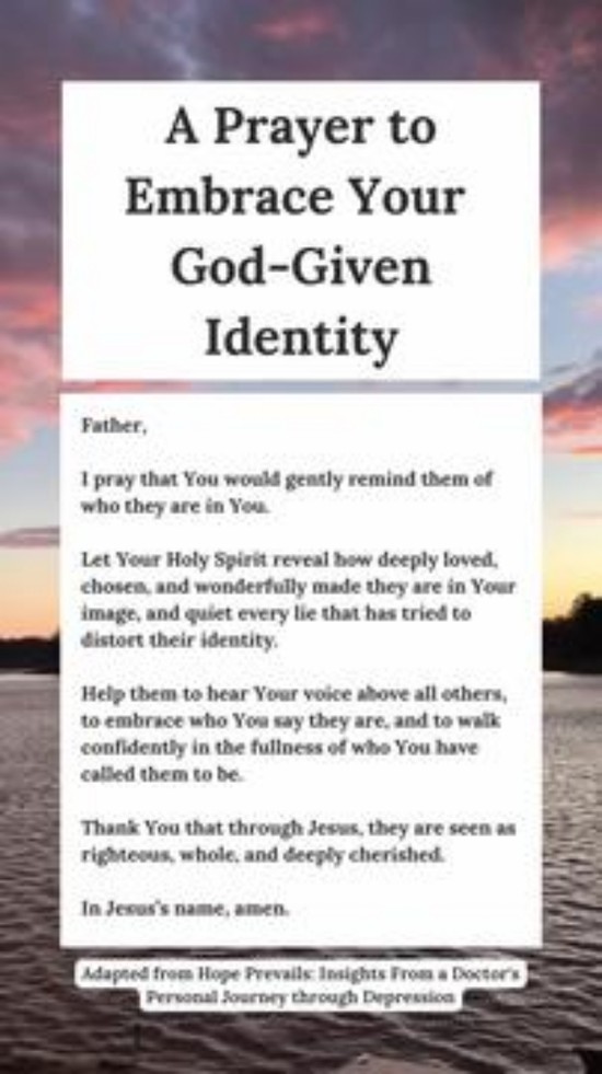 A Prayer to Embrace Your God-Given Identity